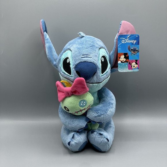 Disney Stitch And Scrump Plush Stuffed Doll 12" NEW Lilo & Stitch - Picture 1 of 8
